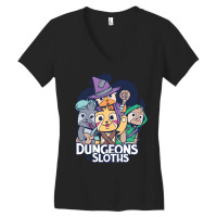 Dungeons And Sloths Women's V-neck T-shirt | Artistshot