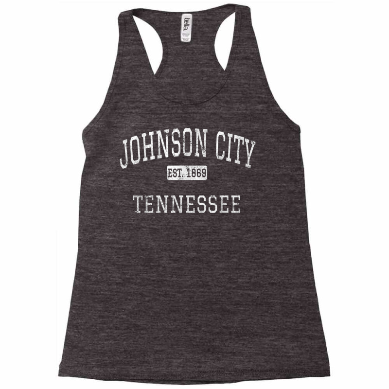 Johnson City Tennessee Tn Vintage T Shirt Racerback Tank by cm-arts | Artistshot