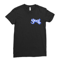 Ghost ?? Purple Papa Front Ladies Fitted T-shirt | Artistshot