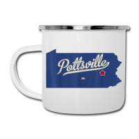 Pottsville Pennsylvania Pa Map Camper Cup | Artistshot