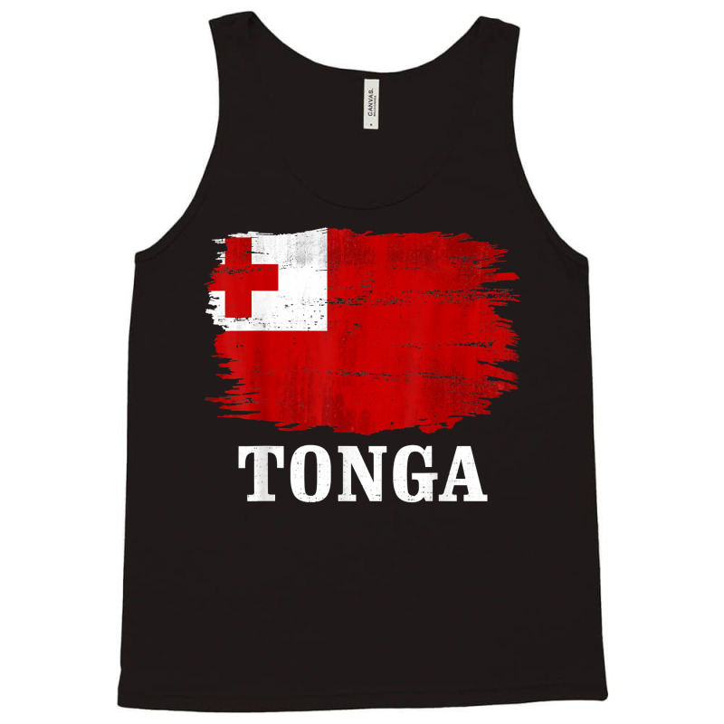 Vintage Tonga Flag For Tongan Gift T Shirt Tank Top by cm-arts | Artistshot