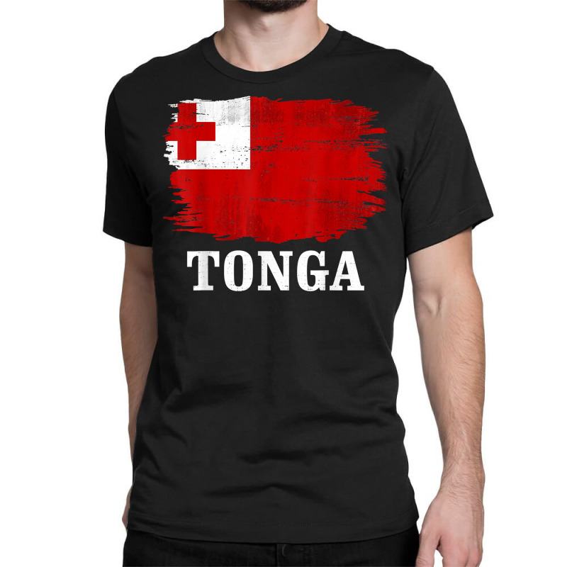 Vintage Tonga Flag For Tongan Gift T Shirt Classic T-shirt by cm-arts | Artistshot