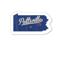 Pottsville Pennsylvania Pa Map Sticker | Artistshot