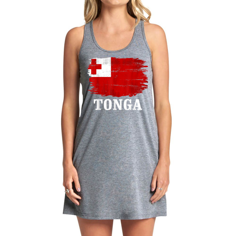 Vintage Tonga Flag For Tongan Gift T Shirt Tank Dress by cm-arts | Artistshot