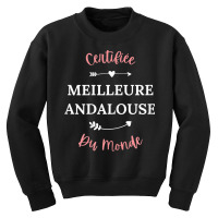 Womens Copine Andalouse Humour Meilleure Andalouse Youth Sweatshirt | Artistshot