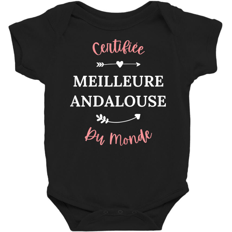 Womens Copine Andalouse Humour Meilleure Andalouse Baby Bodysuit | Artistshot