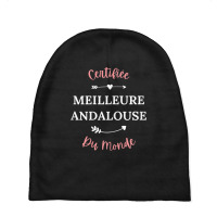 Womens Copine Andalouse Humour Meilleure Andalouse Baby Beanies | Artistshot