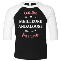 Womens Copine Andalouse Humour Meilleure Andalouse Toddler 3/4 Sleeve Tee | Artistshot