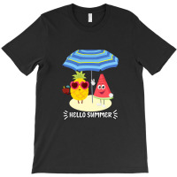 Hello Summer Watermelon Pineapple T-shirt | Artistshot