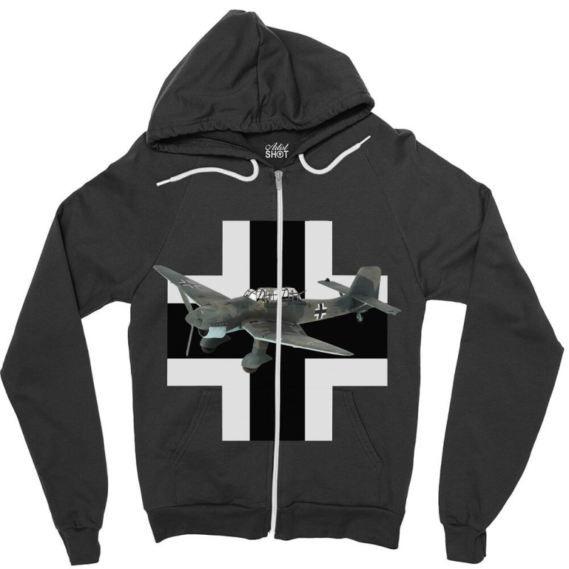 Junkers Ju 87 Stuka Dive Bomber Ww2 Plane-htbmx Zipper Hoodie | Artistshot