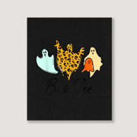 Boo Jee Bleached Leopard Pumpkin Halloween Portrait Canvas Print | Artistshot