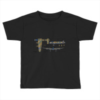 Lancaster Bomber British Ww2 Plane Color Diagrams Gift Toddler T-shirt | Artistshot