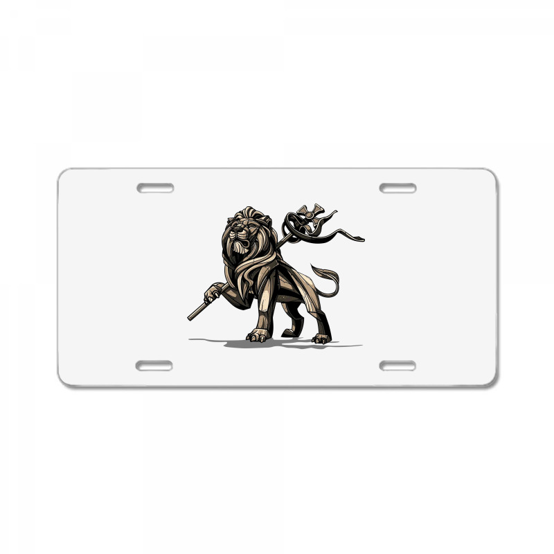 Lion Statue License Plate | Artistshot