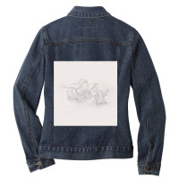 Dragon New Warm Mountain I Believe In You Ladies Denim Jacket | Artistshot