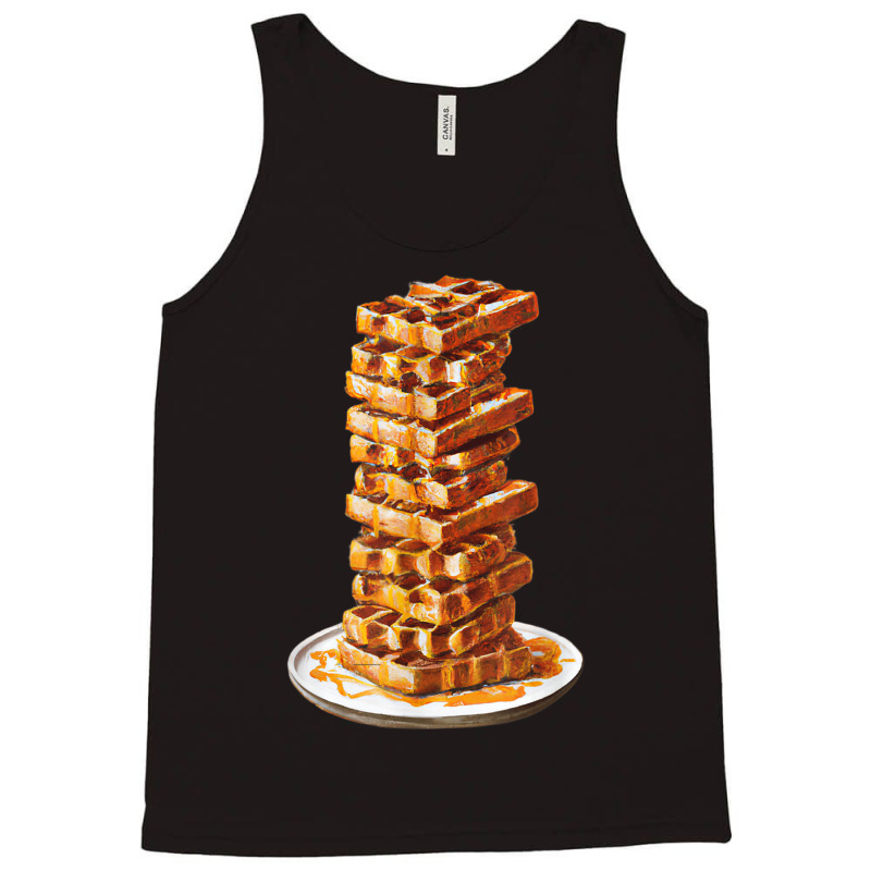 Tall Stack Of Waffles And Syrup Tank Top by Outpost | Artistshot