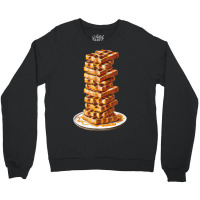 Tall Stack Of Waffles And Syrup Crewneck Sweatshirt | Artistshot