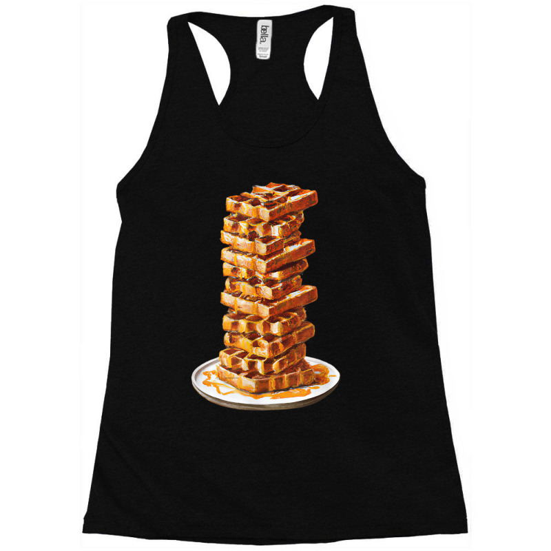 Tall Stack Of Waffles And Syrup Racerback Tank by Outpost | Artistshot