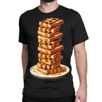 Tall Stack Of Waffles And Syrup Classic T-shirt | Artistshot