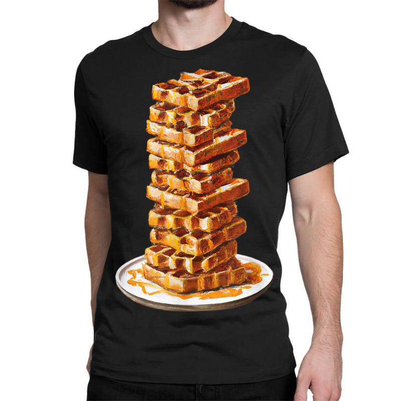 Tall Stack Of Waffles And Syrup Classic T-shirt by Outpost | Artistshot