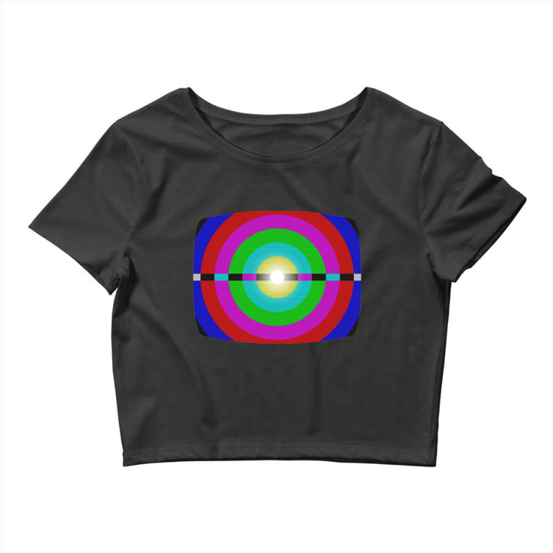 Tv Hypnosis   Television Crop Top by waktudzuhur | Artistshot