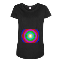 Tv Hypnosis   Television Maternity Scoop Neck T-shirt | Artistshot