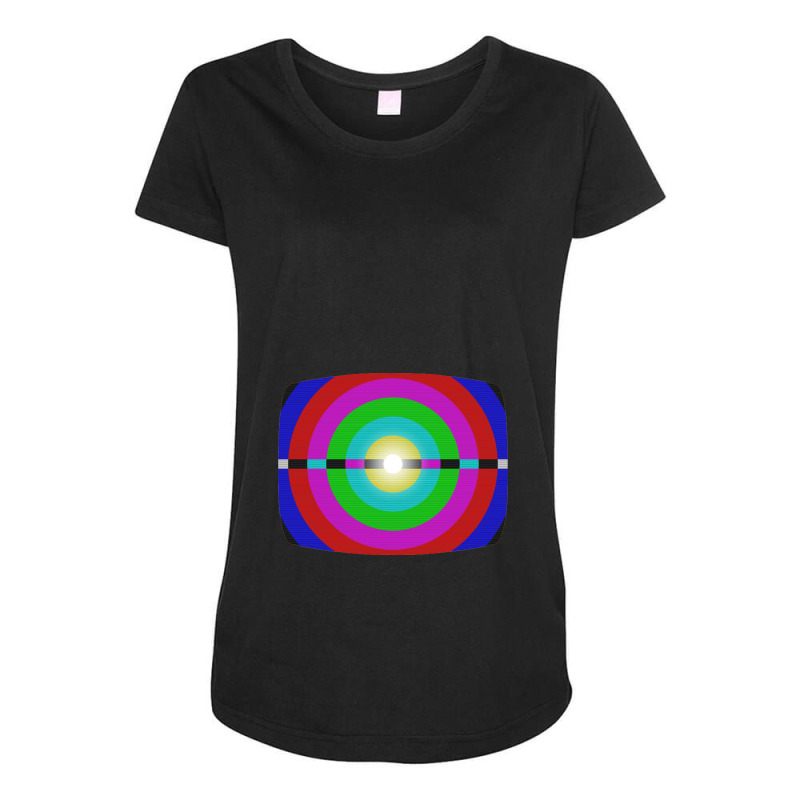 Tv Hypnosis   Television Maternity Scoop Neck T-shirt by waktudzuhur | Artistshot