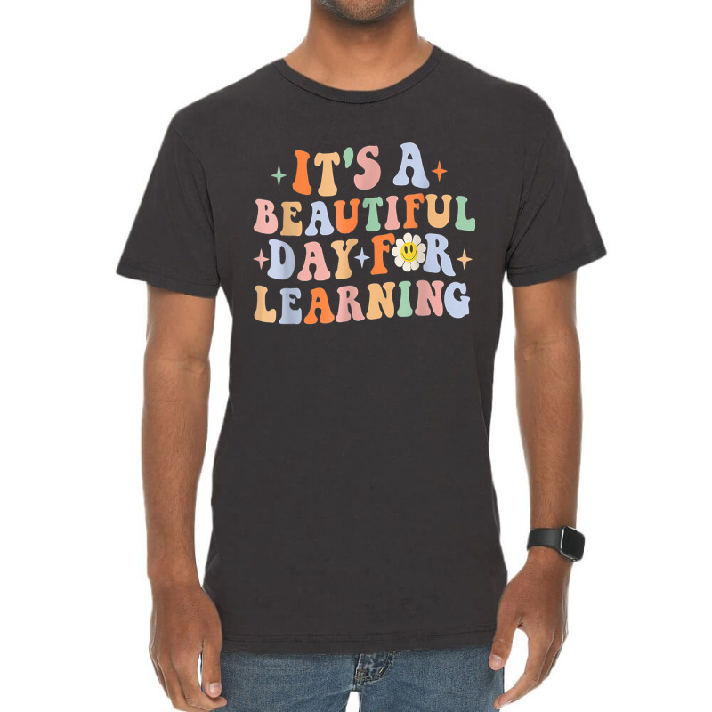 Its Beautiful Day For Learning Retro Teacher Students Women Xmas Vintage T-shirt | Artistshot