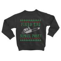 Chainsaw Christmas Ugly Christmas Sweater Toddler Sweatshirt | Artistshot