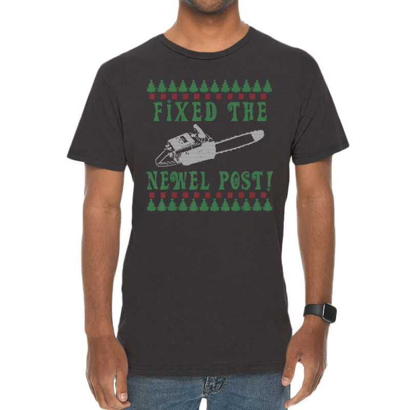 Chainsaw Christmas Ugly Christmas Sweater Vintage T-Shirt by cm-arts | Artistshot