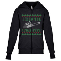 Chainsaw Christmas Ugly Christmas Sweater Youth Zipper Hoodie | Artistshot