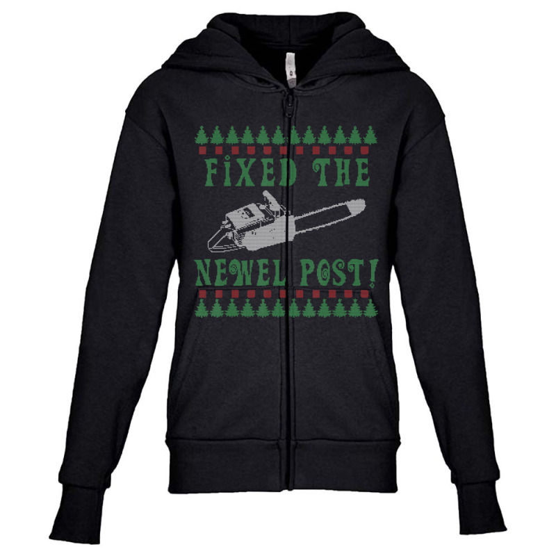 Chainsaw Christmas Ugly Christmas Sweater Youth Zipper Hoodie by cm-arts | Artistshot