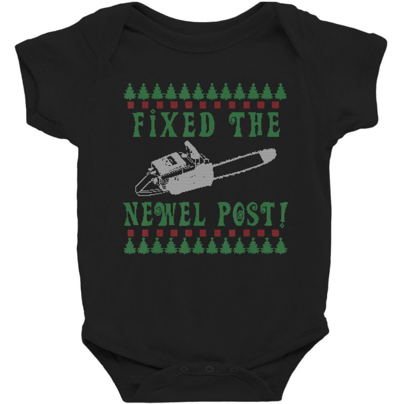 Chainsaw Christmas Ugly Christmas Sweater Baby Bodysuit by cm-arts | Artistshot