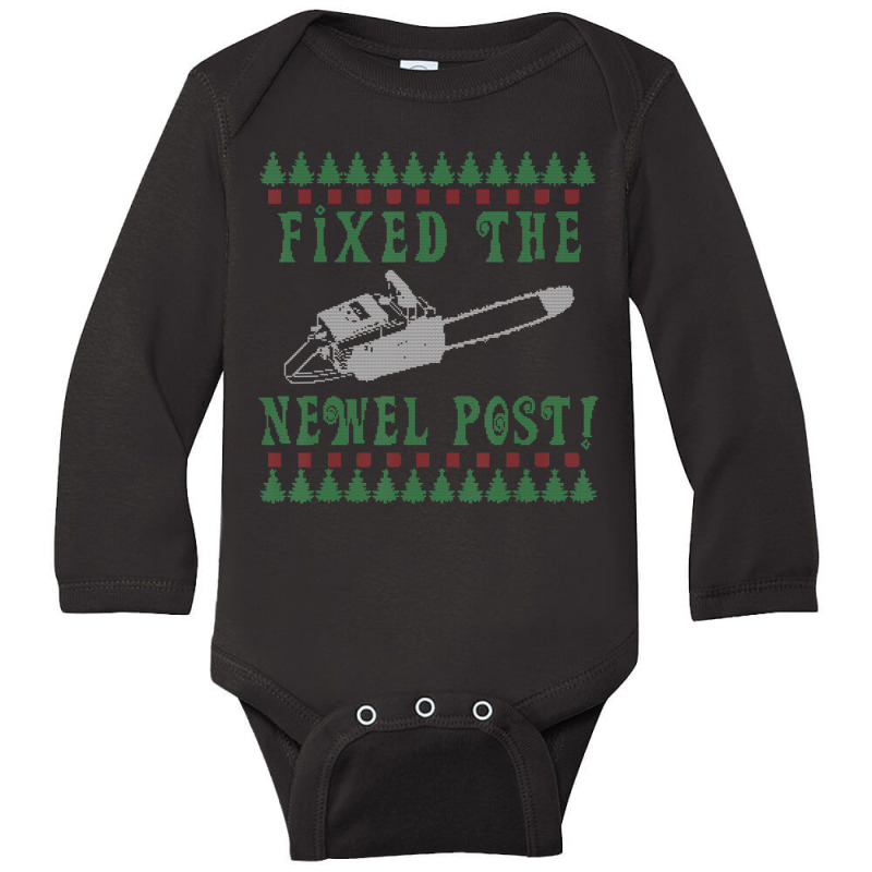 Chainsaw Christmas Ugly Christmas Sweater Long Sleeve Baby Bodysuit by cm-arts | Artistshot