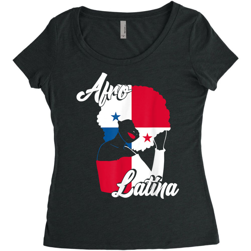 Caribbean Panama Flag Panamanian Creole Pride Afro Latina T Shirt Women's Triblend Scoop T-shirt by cm-arts | Artistshot