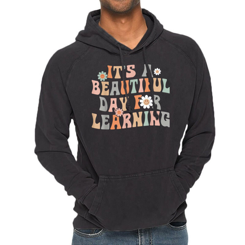 Its Beautiful Day For Learning Retro Teacher Students Womengift Vintage Hoodie | Artistshot