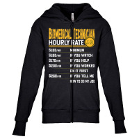 Biomedical Technician Hourly Rate Funny Biomedical Engineer Youth Zipper Hoodie | Artistshot