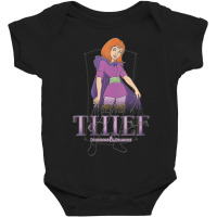 Womens Dungeons & Dragons Thief Portrait V-neck Baby Bodysuit | Artistshot