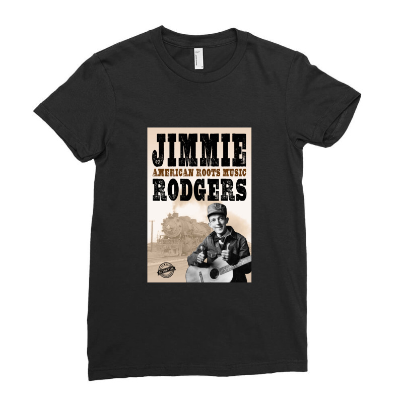 Jimmie Rodgers - American Roots Classic 1 Ladies Fitted T-Shirt by JamesMccollough | Artistshot