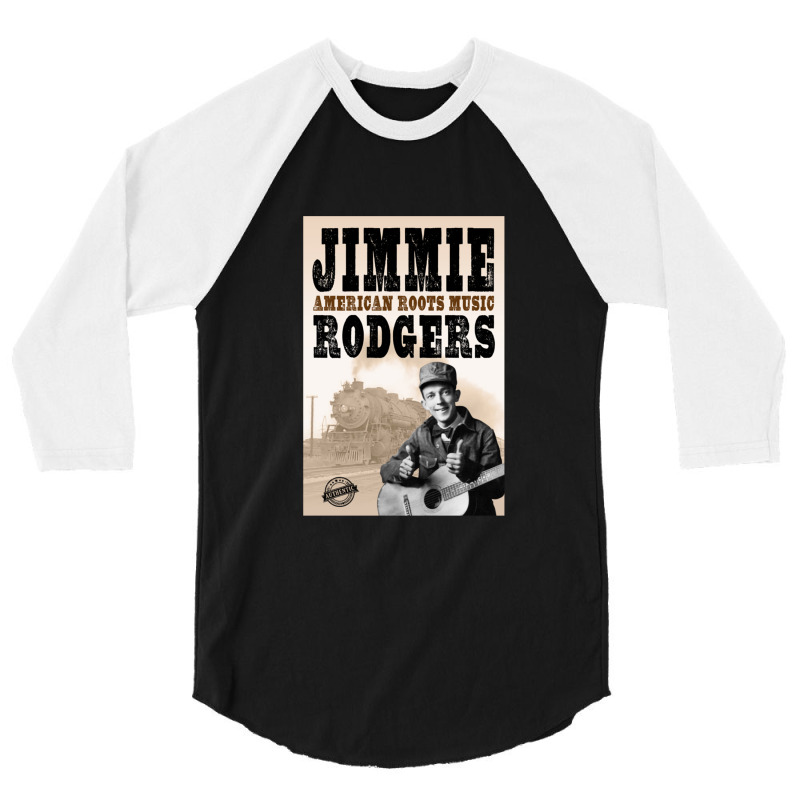 Jimmie Rodgers - American Roots Classic 3/4 Sleeve Shirt by RebekahShinn | Artistshot