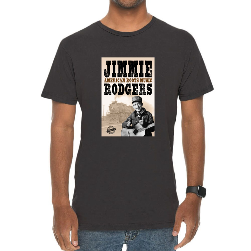 Jimmie Rodgers - American Roots Classic Vintage T-Shirt by RebekahShinn | Artistshot