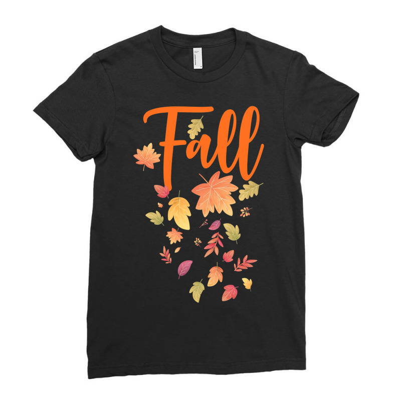 Autumn Leaf Fall Season Leaf Love Autumn Ladies Fitted T-Shirt by MG91 | Artistshot