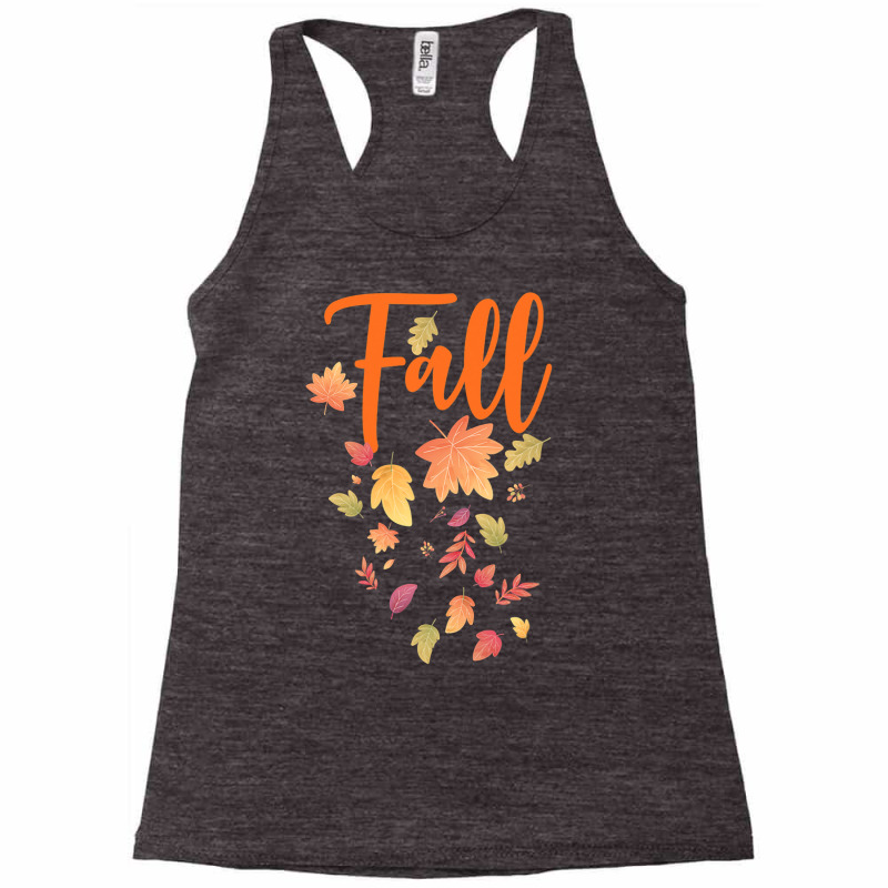 Autumn Leaf Fall Season Leaf Love Autumn Racerback Tank by MG91 | Artistshot