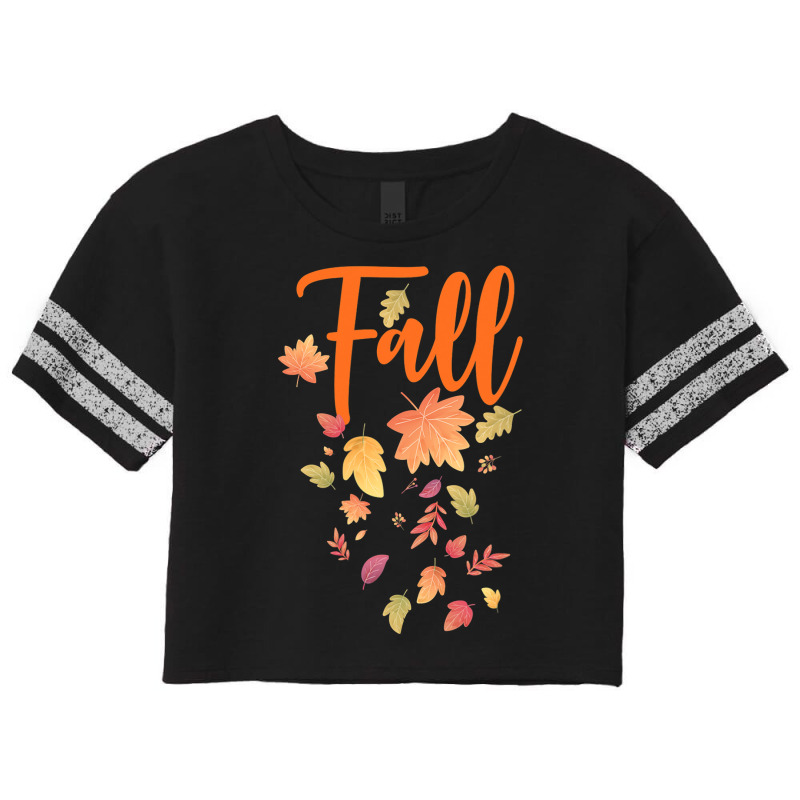 Autumn Leaf Fall Season Leaf Love Autumn Scorecard Crop Tee by MG91 | Artistshot