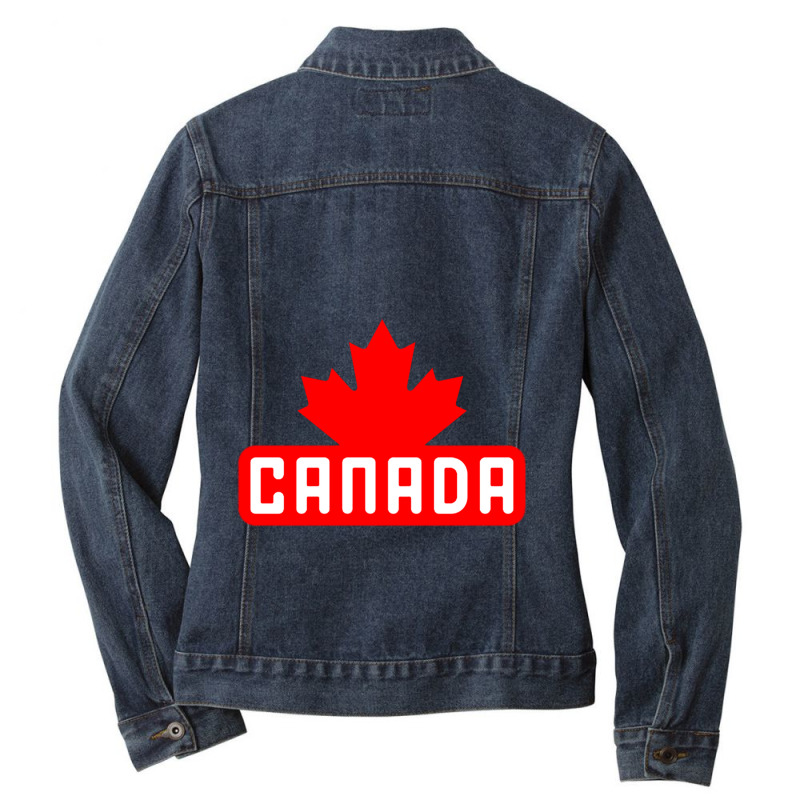 Canada Design Ladies Denim Jacket by cm-arts | Artistshot