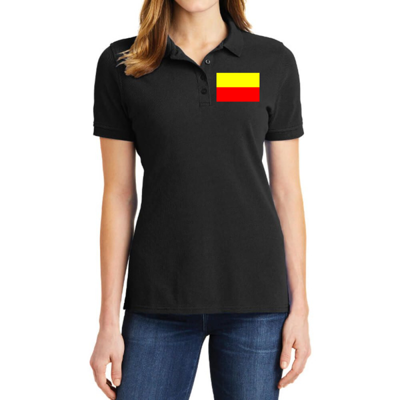 Flag Of Karnataka Ladies Polo Shirt by cm-arts | Artistshot