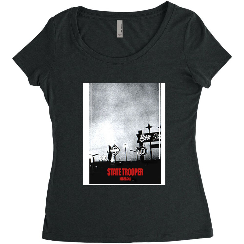 State Trooper Nebraska Women's Triblend Scoop T-shirt by DavidDurbin | Artistshot