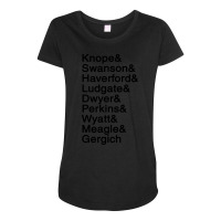 Pawnee List Maternity Scoop Neck T-shirt | Artistshot