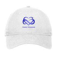 I Wear Blue For Ataxia Awareness Warrior Pullover Hoodie Adjustable Cap | Artistshot