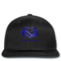 I Wear Blue For Ataxia Awareness Warrior Pullover Hoodie Printed Hat | Artistshot