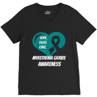 Myasthenia Gravis Tshirt Hope Fight Cure V-neck Tee | Artistshot